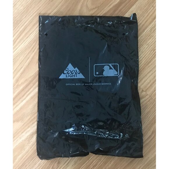 Braves Coors Light T-Shirt L MLB Genuine Merchandise Grey & Black Cotton Blend - Picture 6 of 7